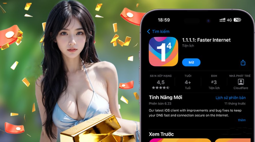 Hình ảnh quảng cáo của gowin hiển thị nền tảng và các lợi ích